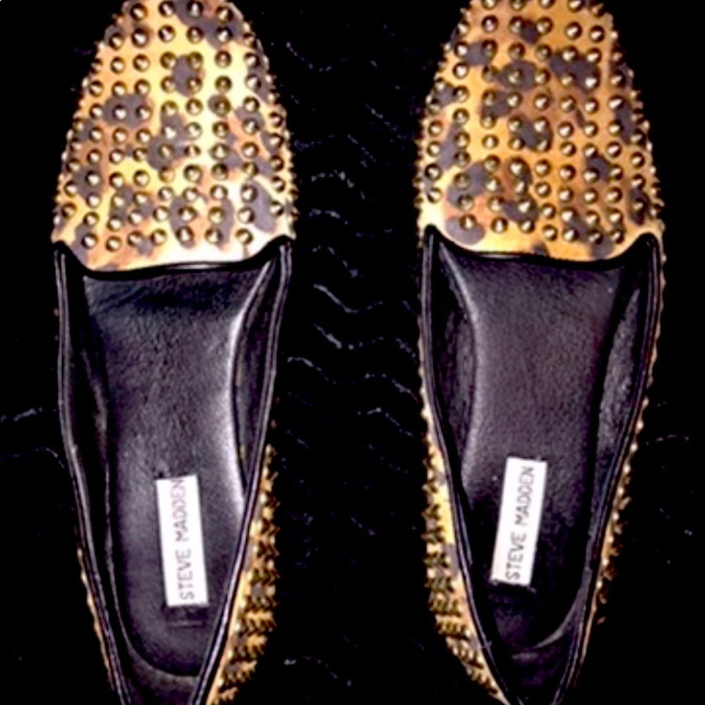 Studded SnakeSkin Leather Loafers